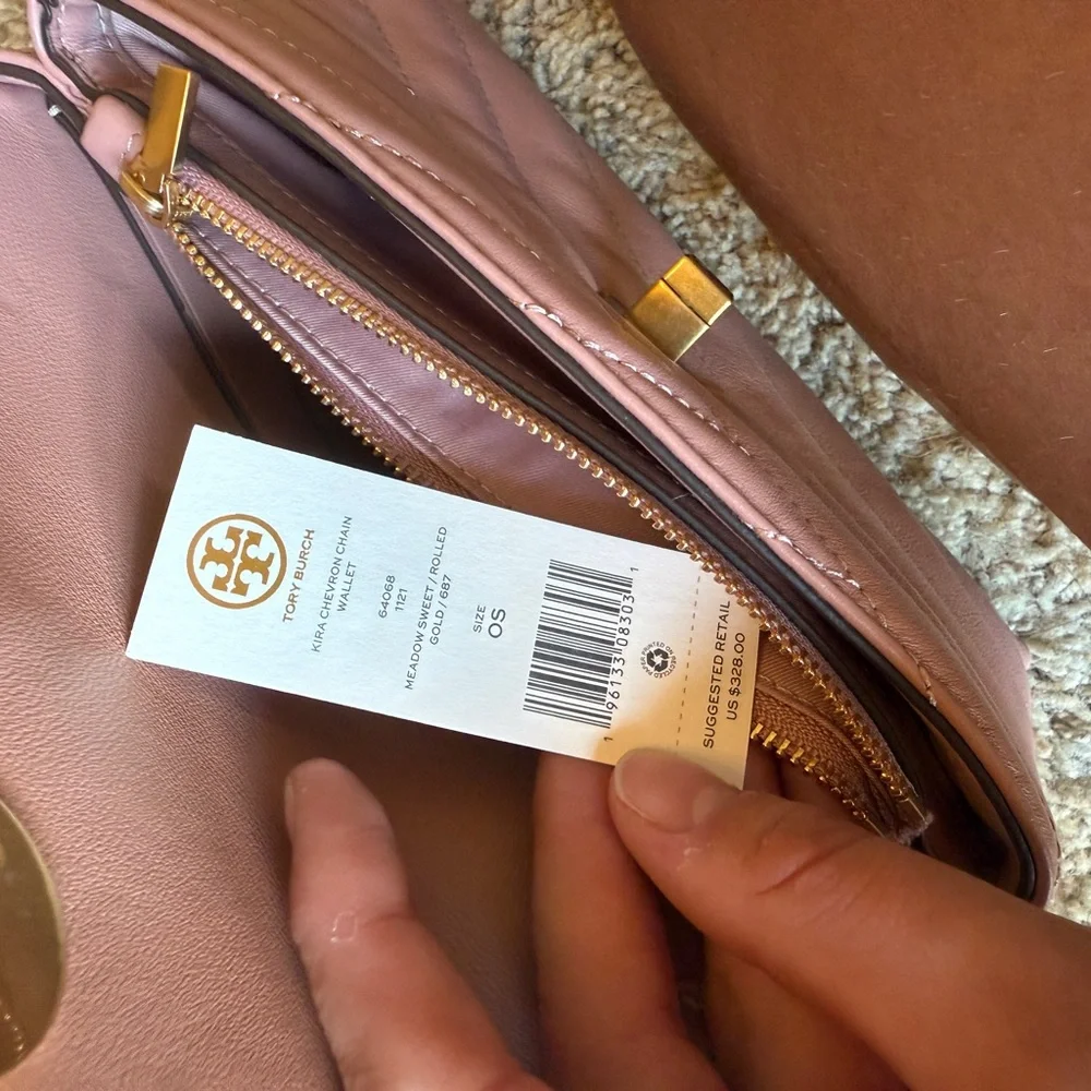 Tory Burch Blush Quilted Crossbody Bag - Picture 5 of 7